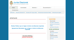 Desktop Screenshot of juntaelectoral.gba.gov.ar