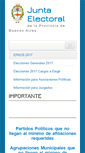 Mobile Screenshot of juntaelectoral.gba.gov.ar