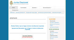 Desktop Screenshot of juntaelectoral.gba.gob.ar